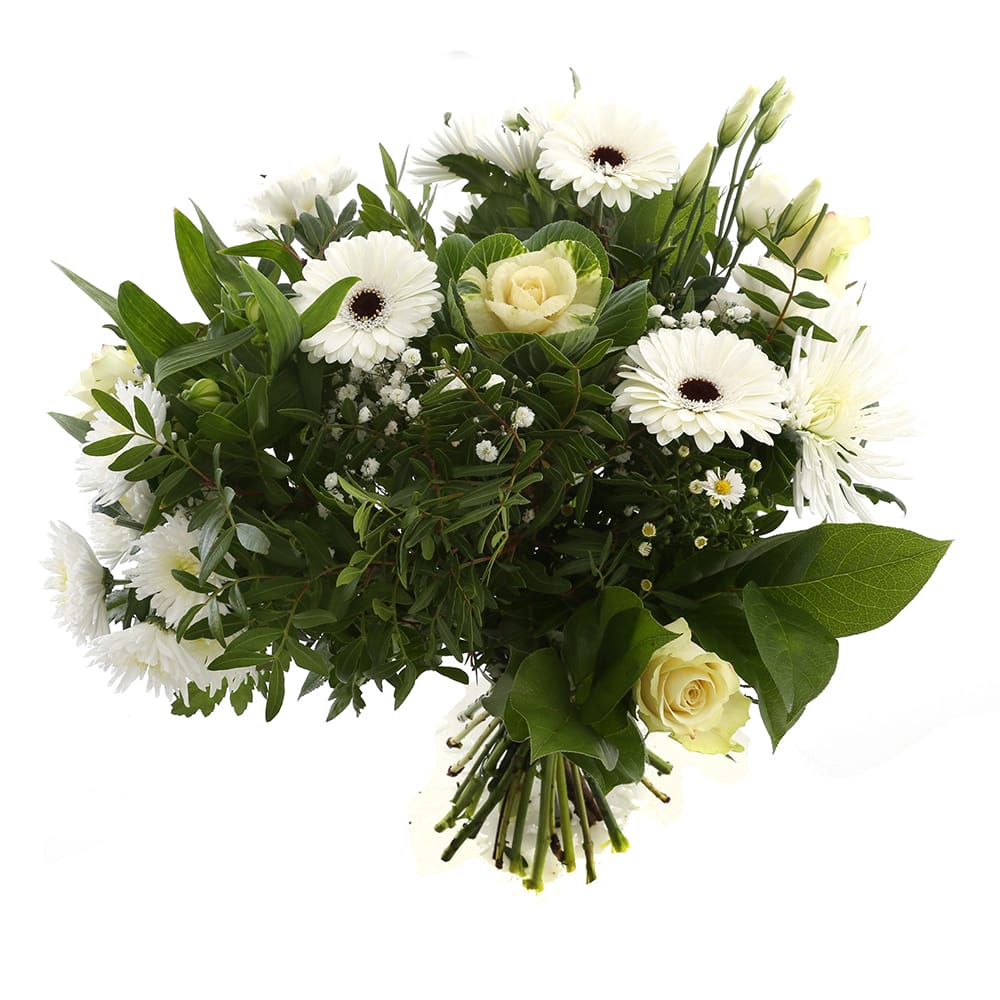 Boeket bloemen - Kim Extra Large White ↑ 50 cm - Afbeelding 5