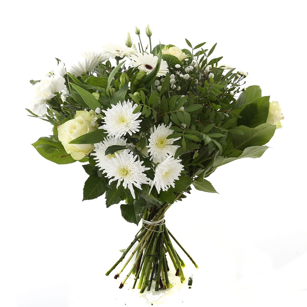 Boeket bloemen - Kim Extra Large White ↑ 50 cm - Afbeelding 6