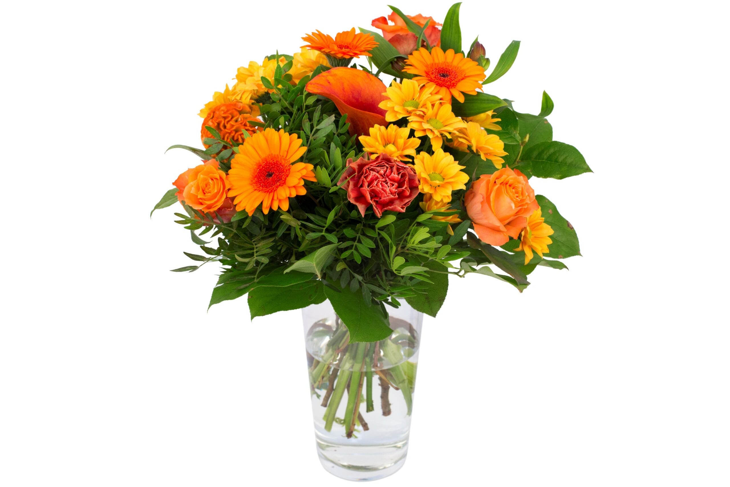 Boeket bloemen - Kim Medium Orange ↑ 40 cm