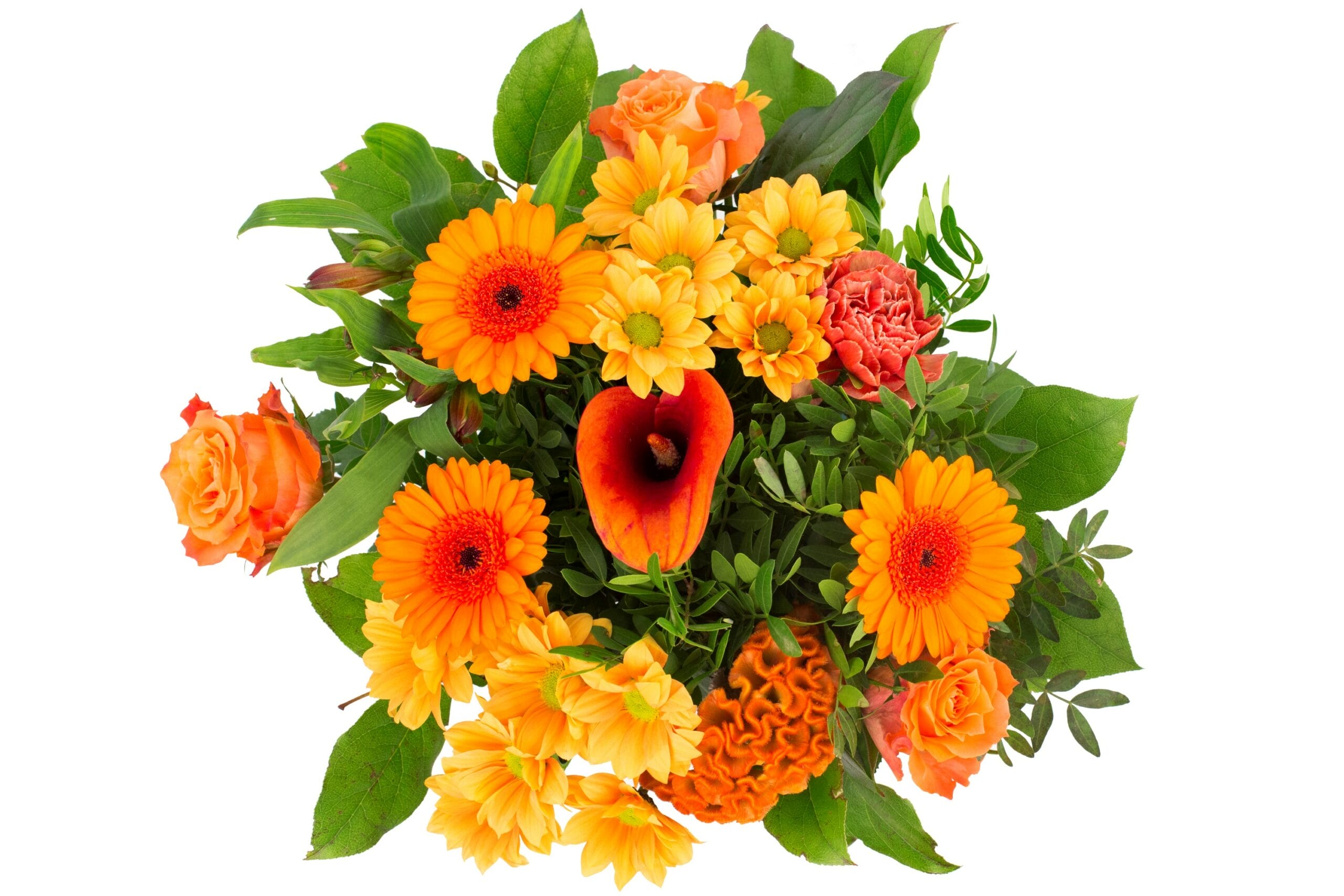 Boeket bloemen - Kim Medium Orange ↑ 40 cm - Afbeelding 3