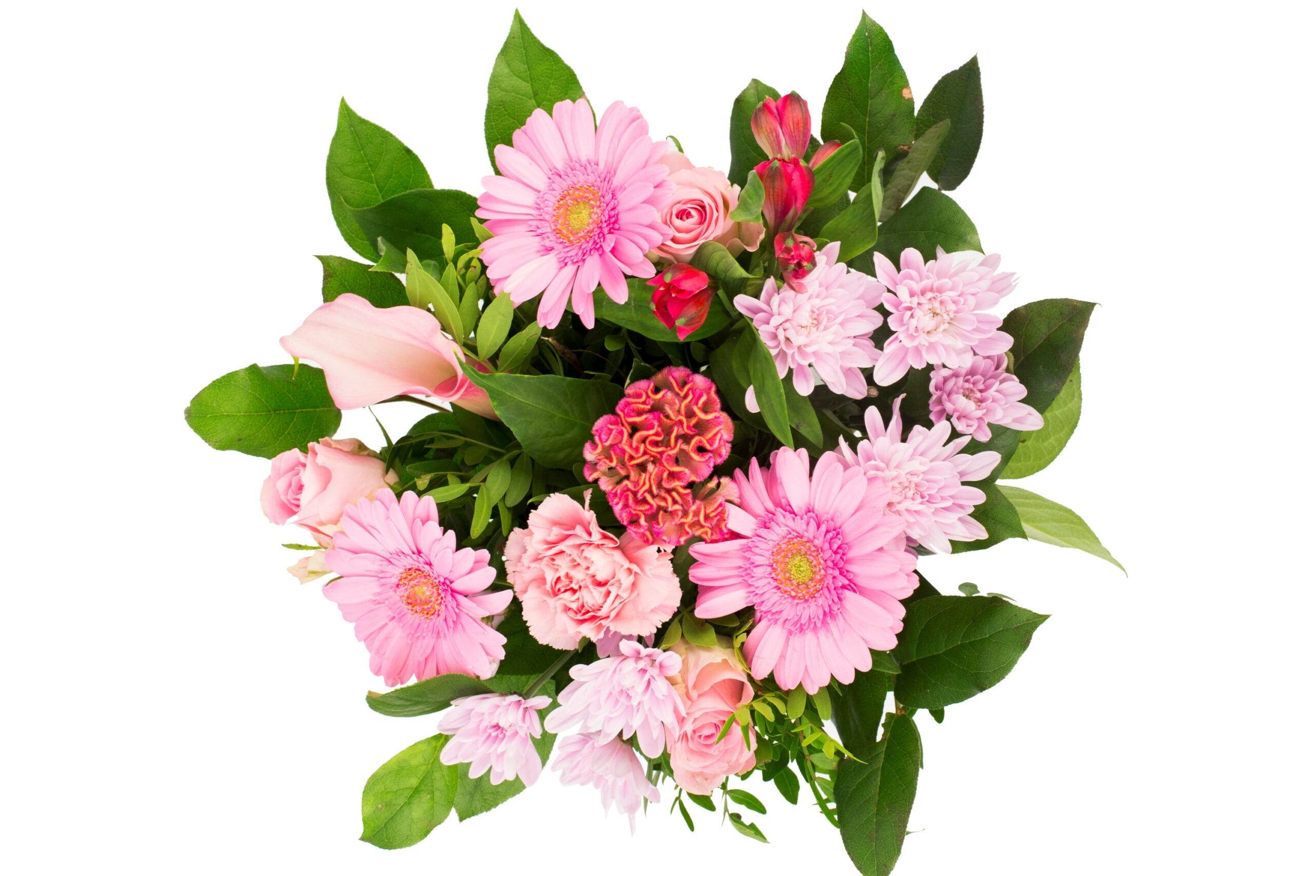 Boeket bloemen - Kim Medium Pink ↑ 40 cm - Afbeelding 3