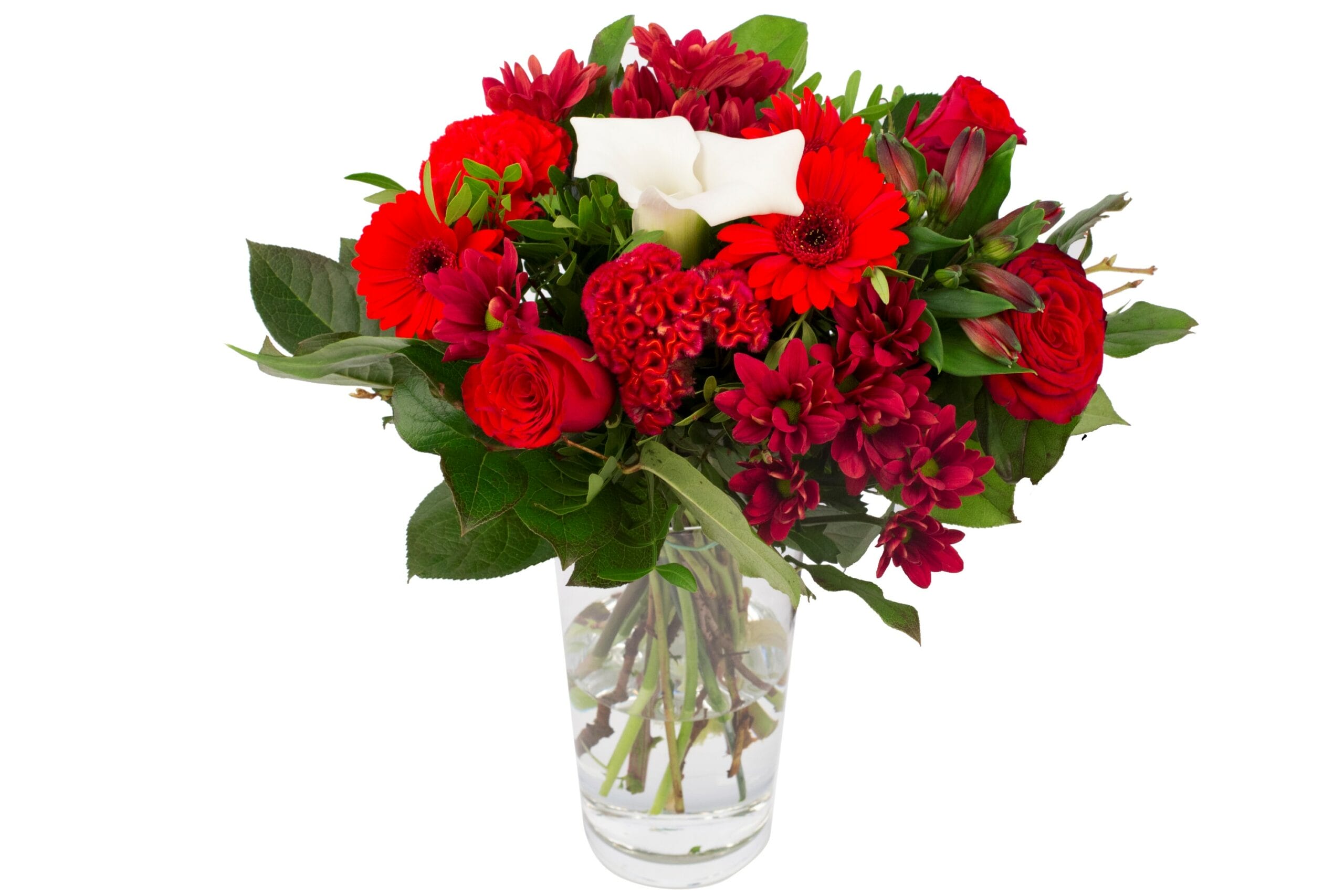 Boeket bloemen - Kim Medium Red ↑ 40 cm