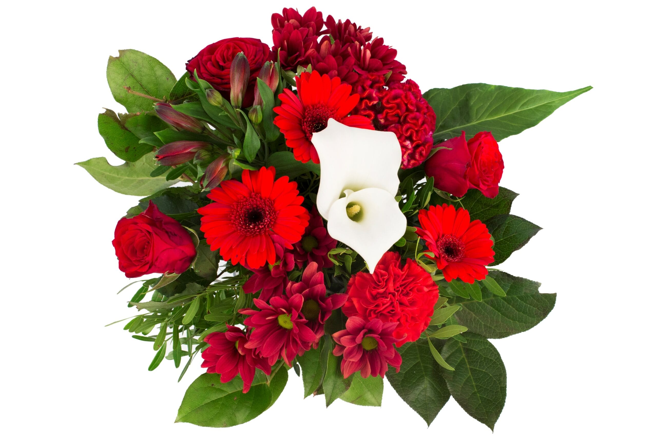 Boeket bloemen - Kim Medium Red ↑ 40 cm - Afbeelding 3