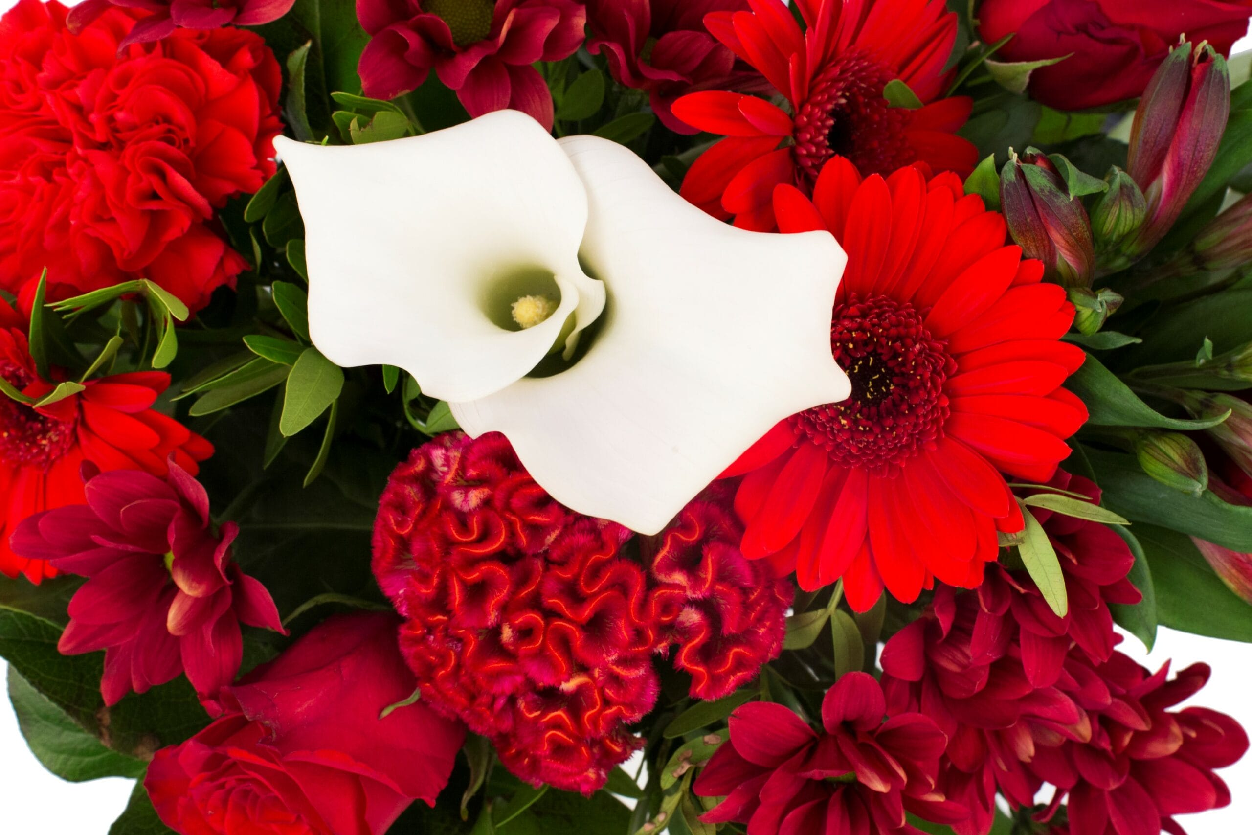 Boeket bloemen - Kim Medium Red ↑ 40 cm - Afbeelding 4