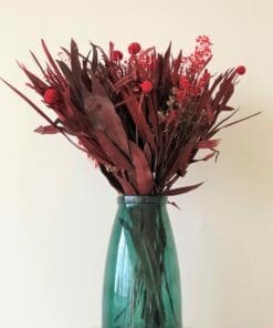Droogbloemen boeket rood ↑ 65 cm