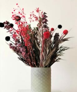 Droogbloemen boeket rood ↑ 35 cm - klein