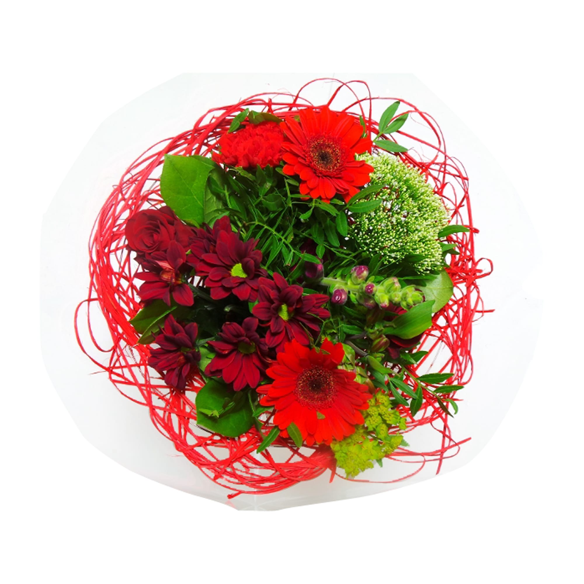 Boeket Sisal Medium Rood ↑ 30 cm