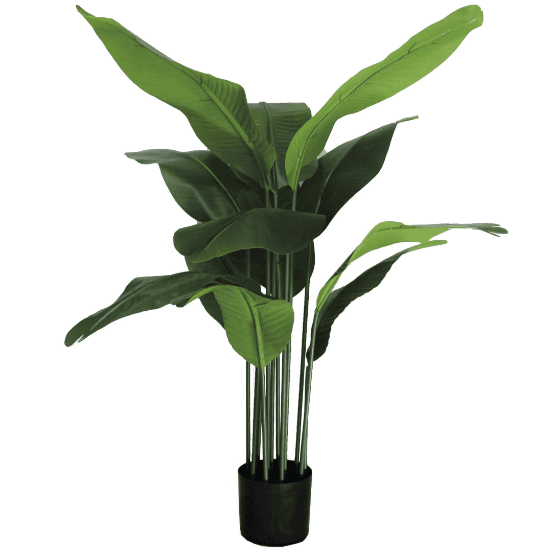 Bananen kunstplant zijde met ↑ 120 cm ⌀ 15 cm