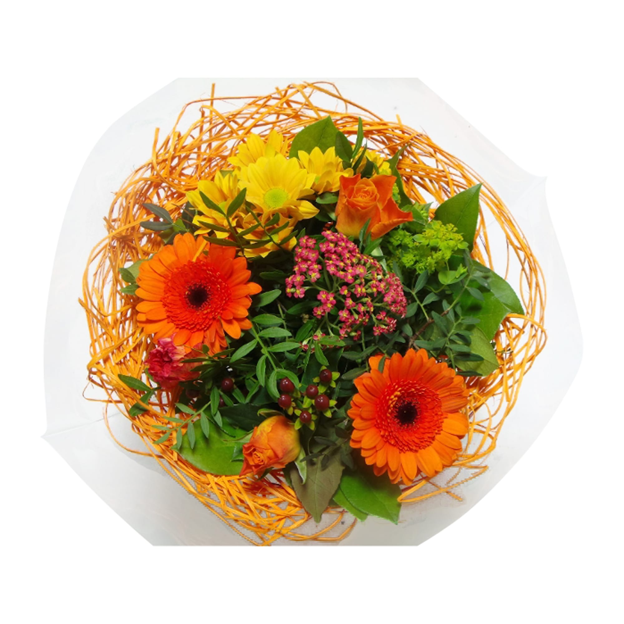 Boeket bloemen - Sisal Medium Oranje ↑ 30 cm