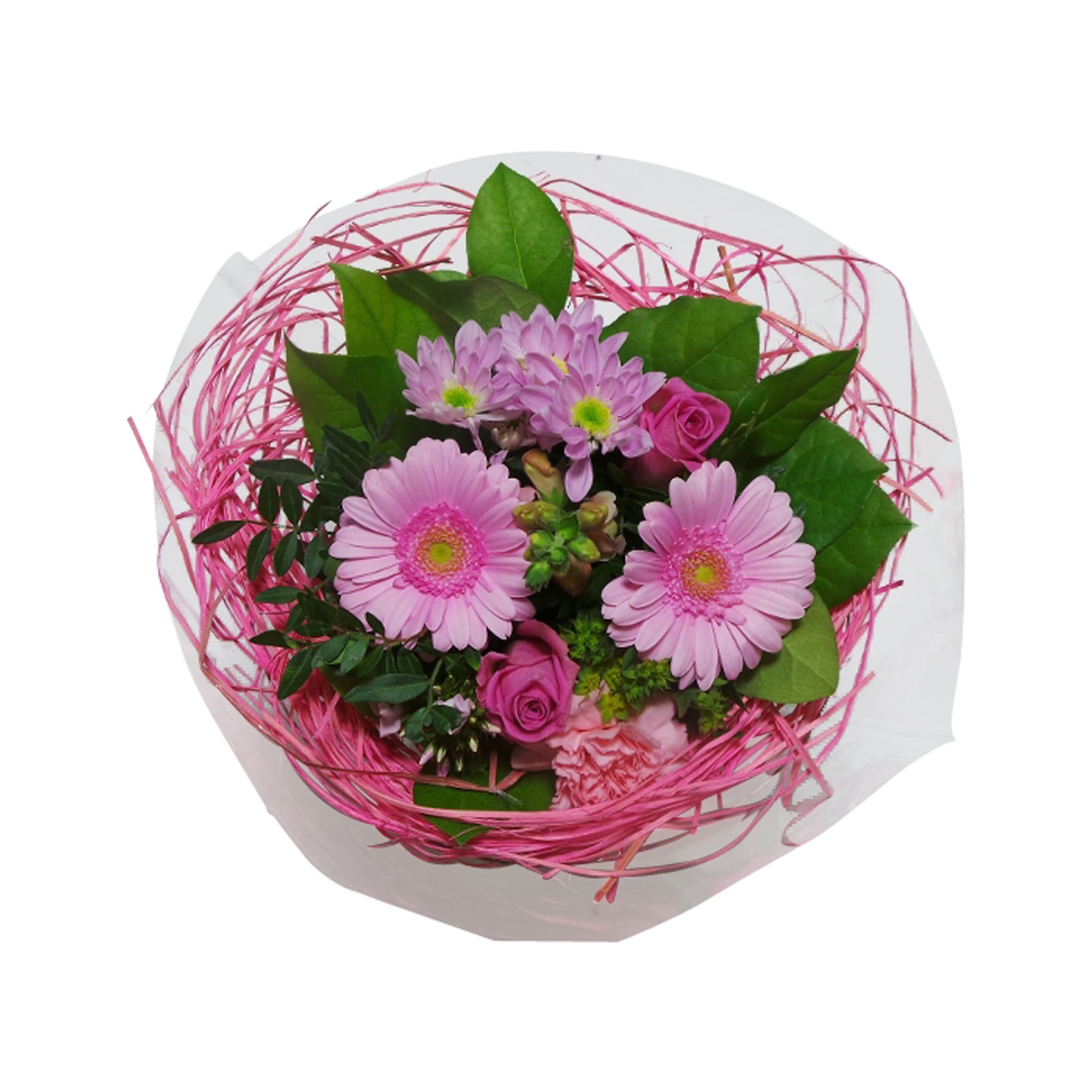 Boeket bloemen - Sisal Medium Roze ↑ 30 cm
