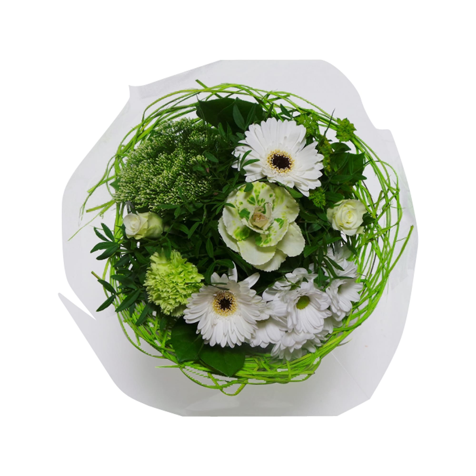 Boeket bloemen - Sisal Medium Wit ↑ 30 cm