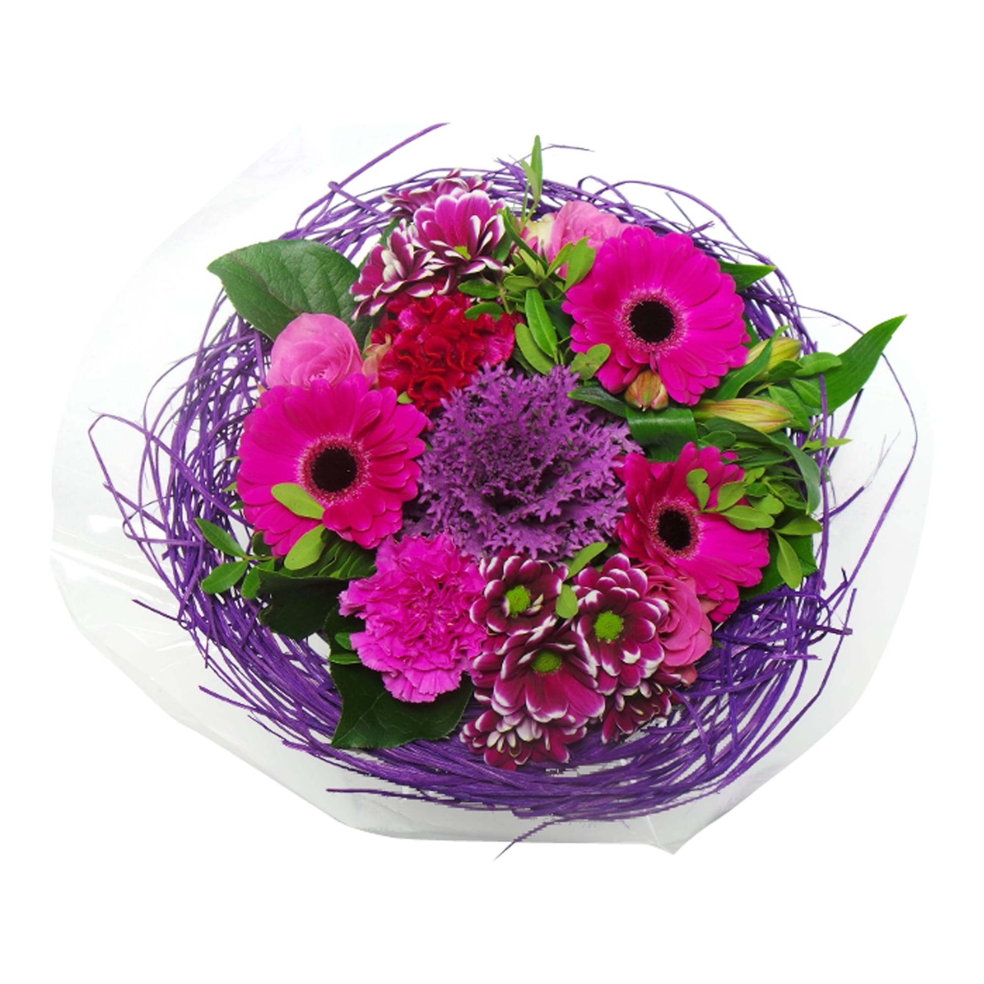 Boeket bloemen - Sisal Large Lila ↑ 45 cm