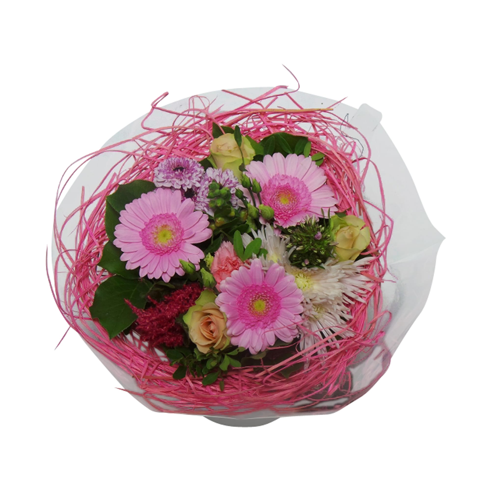 Boeket bloemen - Sisal Large Roze ↑ 45 cm