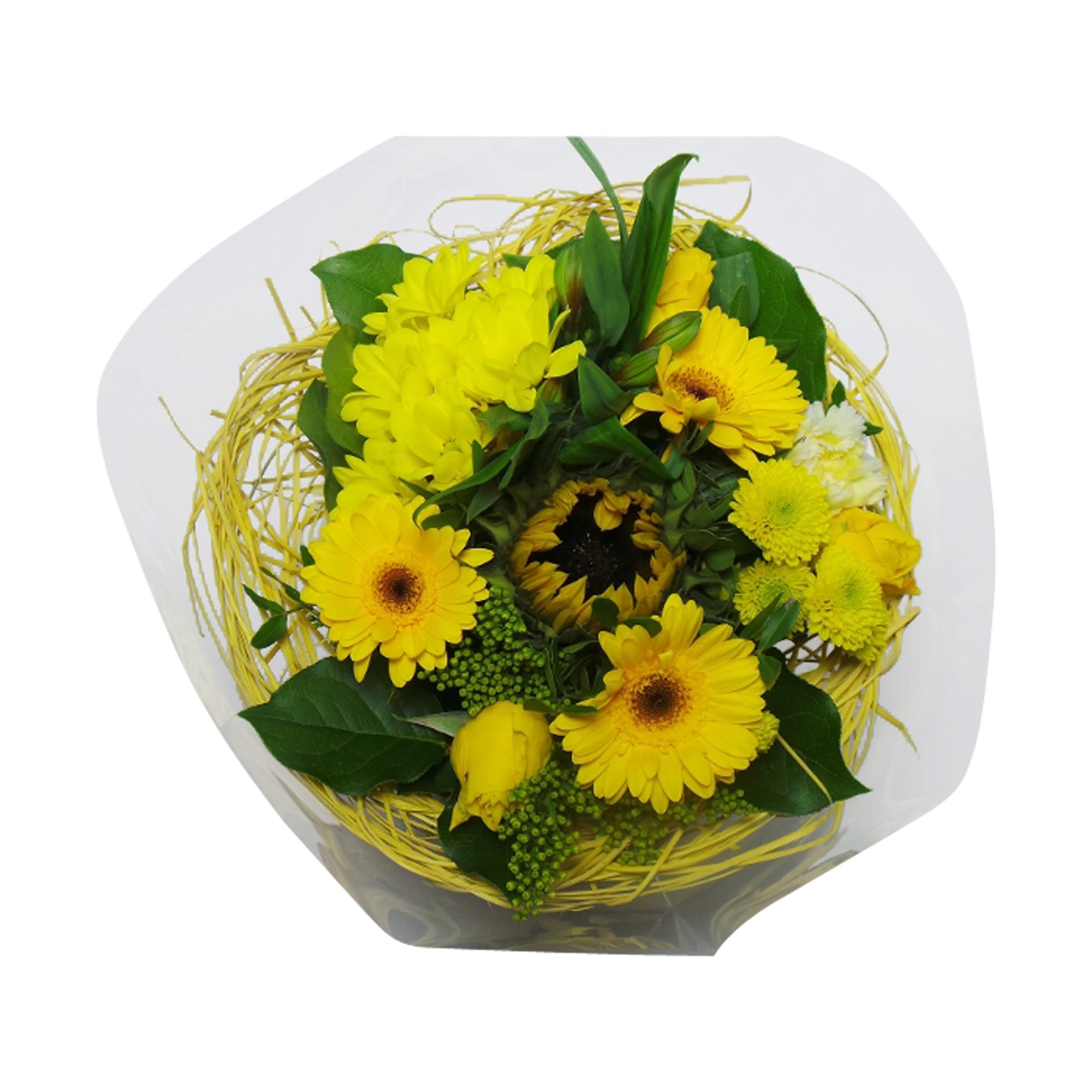 Boeket bloemen - Sisal Large Geel ↑ 45 cm