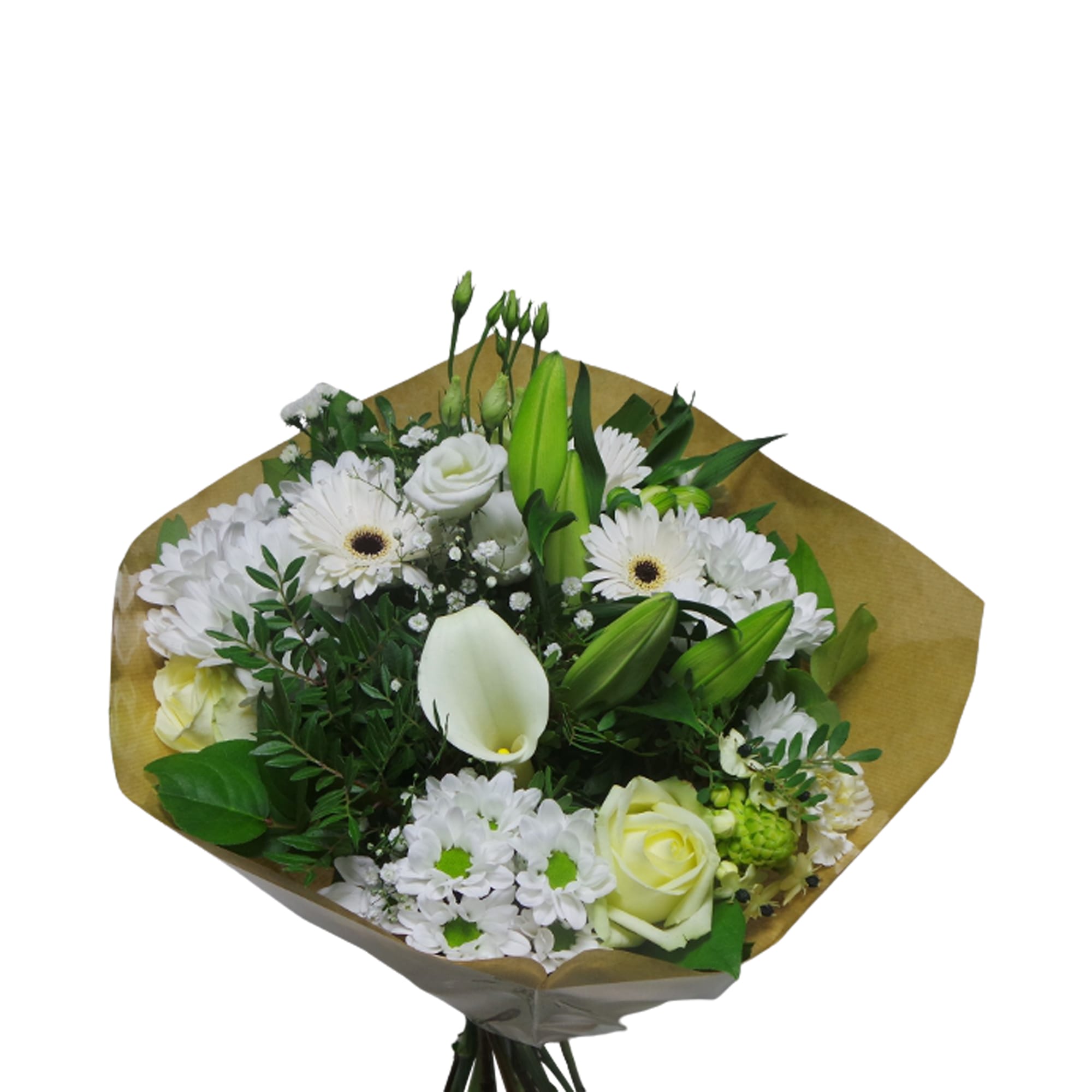 Boeket bloemen - Kim Large Wit ↑ 45 cm