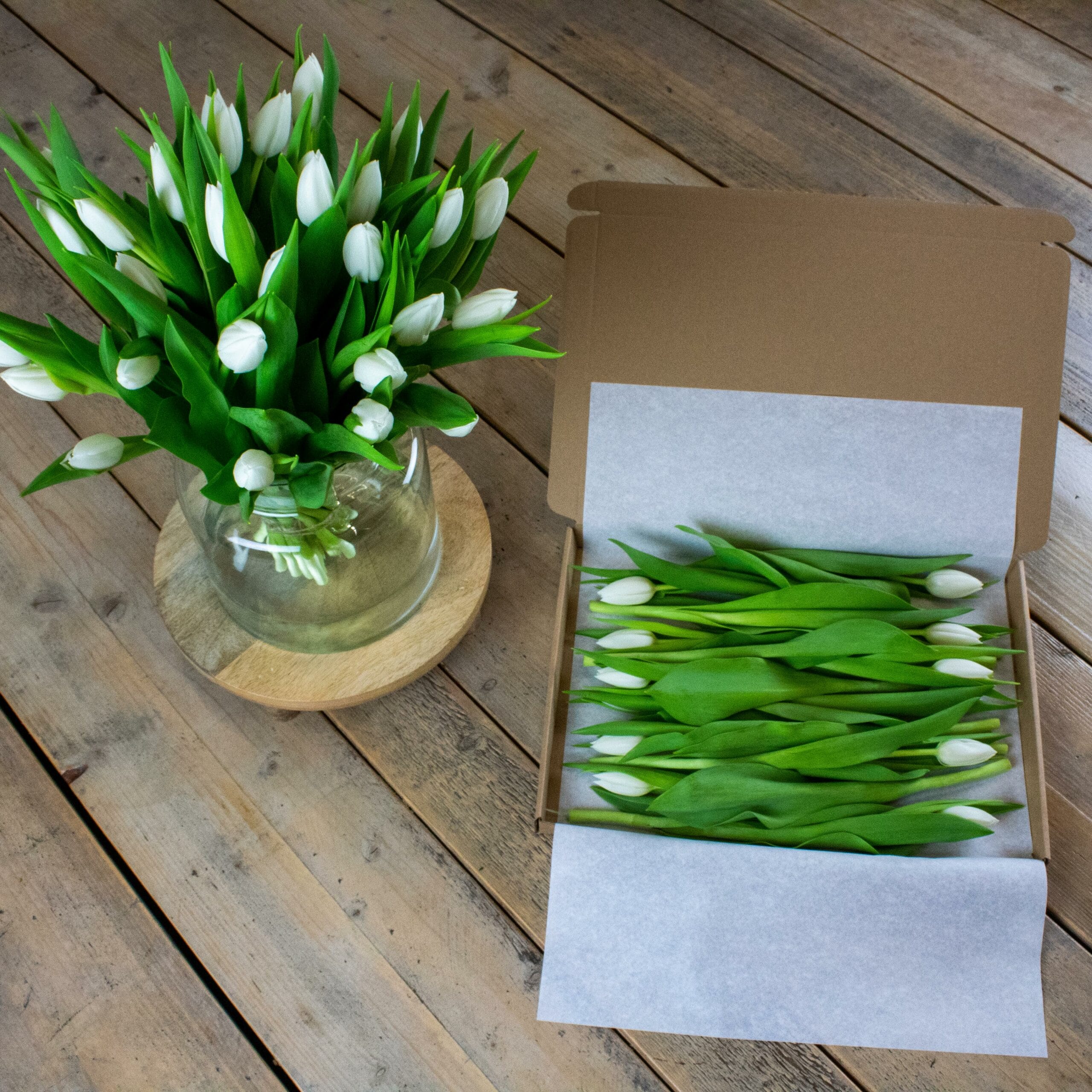 Witte Brievenbus Tulpen 10 stuks - Afbeelding 2