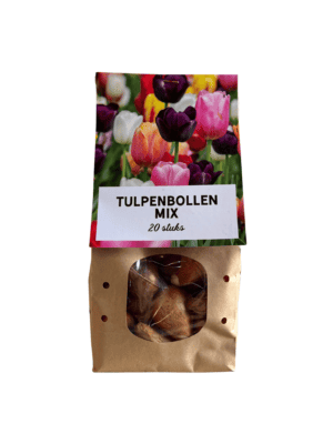 Tulpen Mix bloembollen (Tulipa) – langere bloei door gemengde soorten – 20 stuks