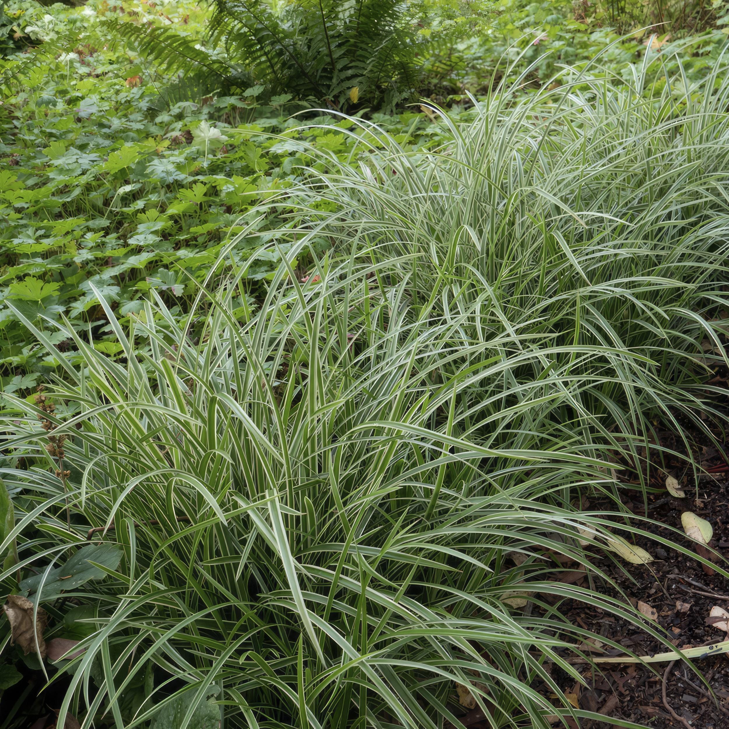 60X Carex Morrowii 'Ice Dance' - ↕10-25Cm - Ø9Cm - Afbeelding 6