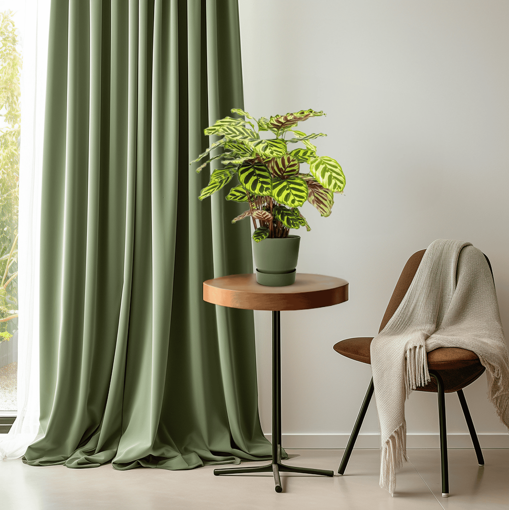 Calathea Makoyana - Ø14Cm - ↕45Cm - Afbeelding 2