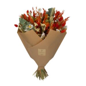 Droogbloemen - Classic Bouquet - Orange - ↕60Cm