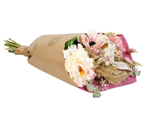 Mother's Day - Droogbloemen & Zijde - Dried & Silk Peony Love - ↕55Cm