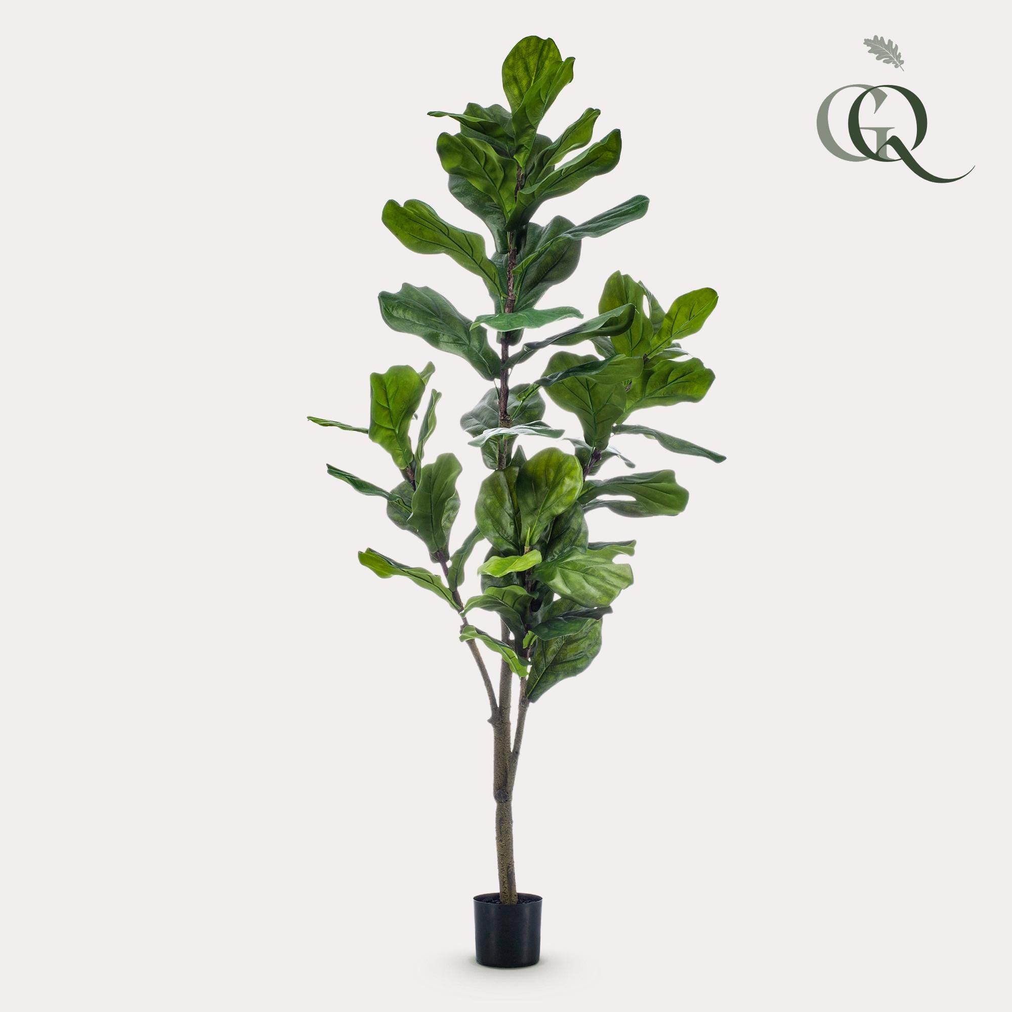 Kunstplant - Ficus Lyrata - Tabaksplant - 150Cm