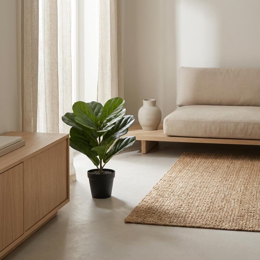 Artificial Ficus Lyrata - 40Cm - Afbeelding 3