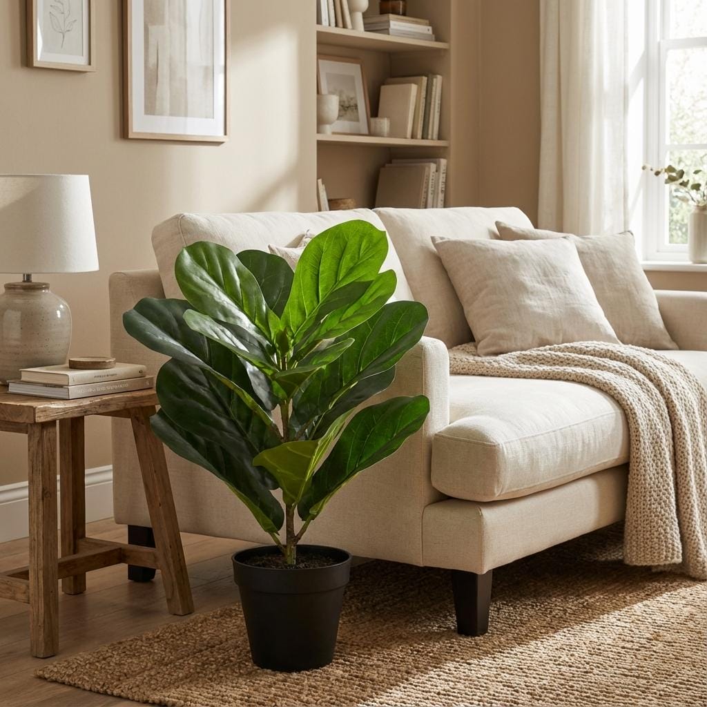 Artificial Ficus Lyrata - 40Cm - Afbeelding 4