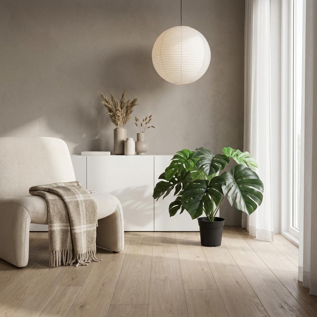 Artificial Monstera Deliciosa - 45Cm - Afbeelding 2