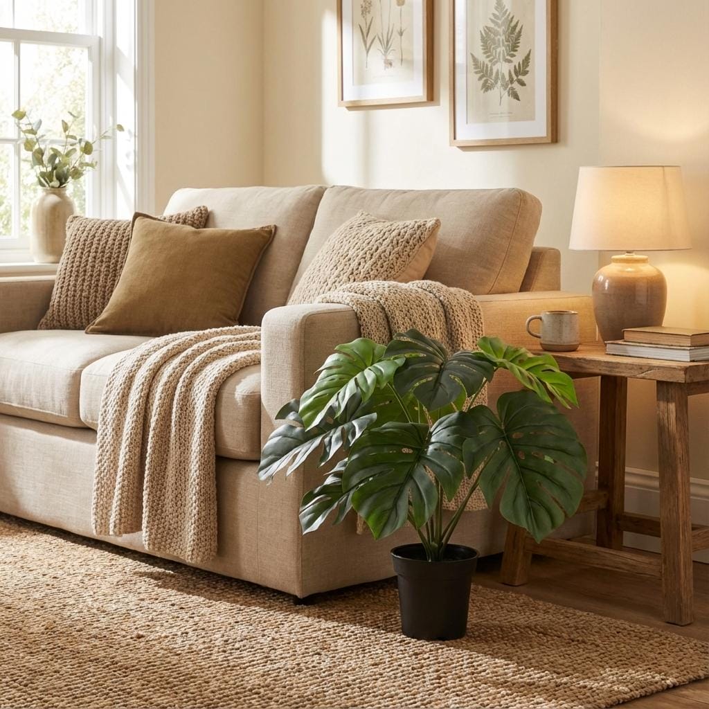 Artificial Monstera Deliciosa - 45Cm - Afbeelding 3