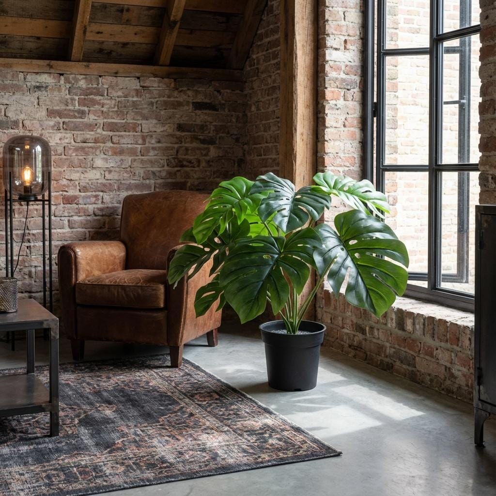 Artificial Monstera Deliciosa - 45Cm - Afbeelding 4