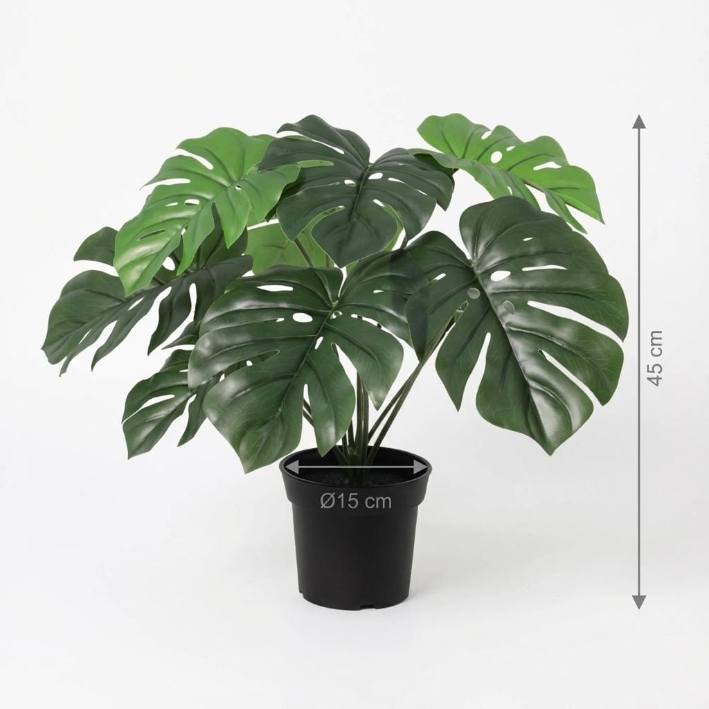 Artificial Monstera Deliciosa - 45Cm - Afbeelding 5