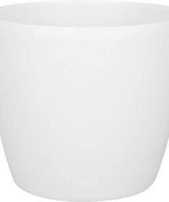 Planten pot rond 18cm wit