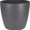 Planten pot rond 18cm antraciet