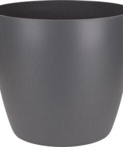 Planten pot rond 18cm antraciet