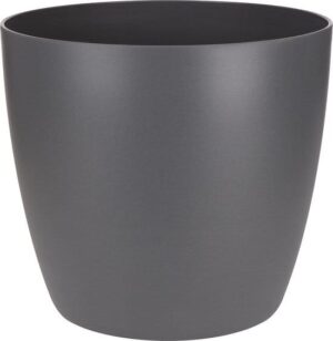Planten pot rond 18cm antraciet