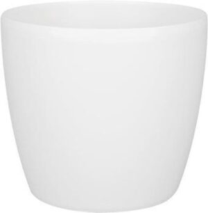 Planten pot rond 25cm wit