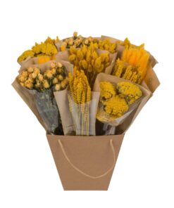 Droogbloemen Dried Mono Mix Yellow – ±50 cm