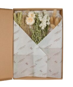 Droogbloemen boeket (diverse gedroogde soorten) – kant-en-klaar – 5 stuks, ±30 cm