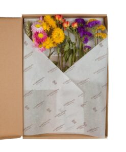 Droogbloemen Flowers in Letterbox (Diverse gedroogde bloemensoorten) – 5 stuks, ±30 cm